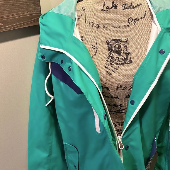 Women Picture Organic Clothing Green Weather Resistant Hooded Jacket Size L - Picture 7 of 11